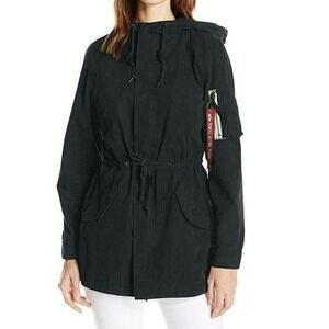 Alpha Industries Womens Size Medium Field Jacket Coat Diplomat Fishtail Parka